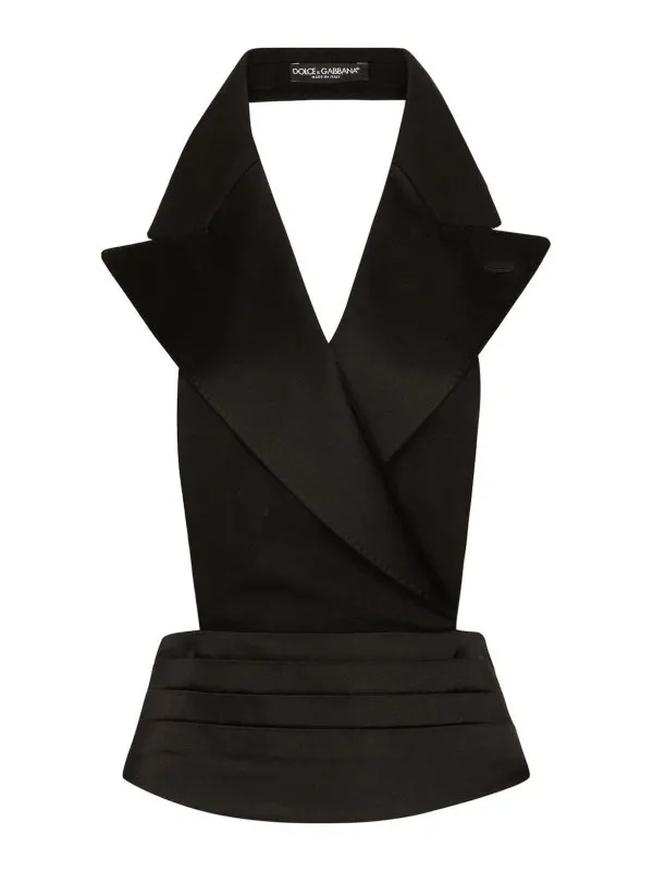 Dolce & Gabbana Top - Noir - Noir - Femme | F7AI8TGDCRJN0000