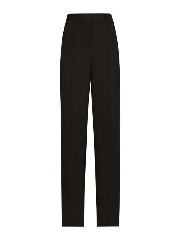 Dolce & Gabbana Jean Droit - Noir - Noir - Femme | FTC8ZTFU21EN0000