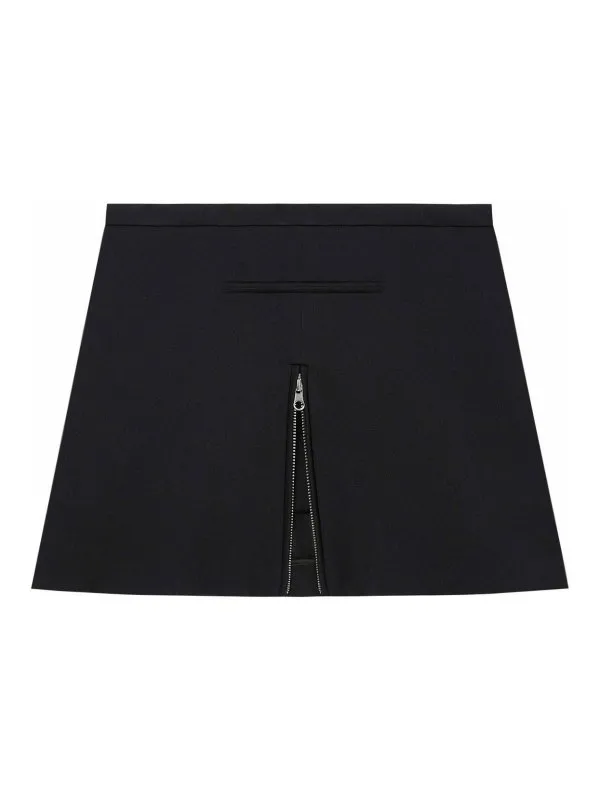 Courreges Mini Jupe - Noir - Noir - Femme | 324CJU180PL00079999