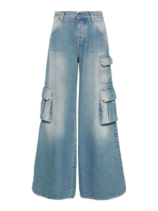 Off-White Jean Bootcut - Gris Clair - Femme | OWYB019F24DEN0024000