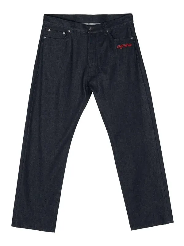 Off-White Jean Bootcut - Bleu Foncé - Homme | OMYA138F24DEN0024625