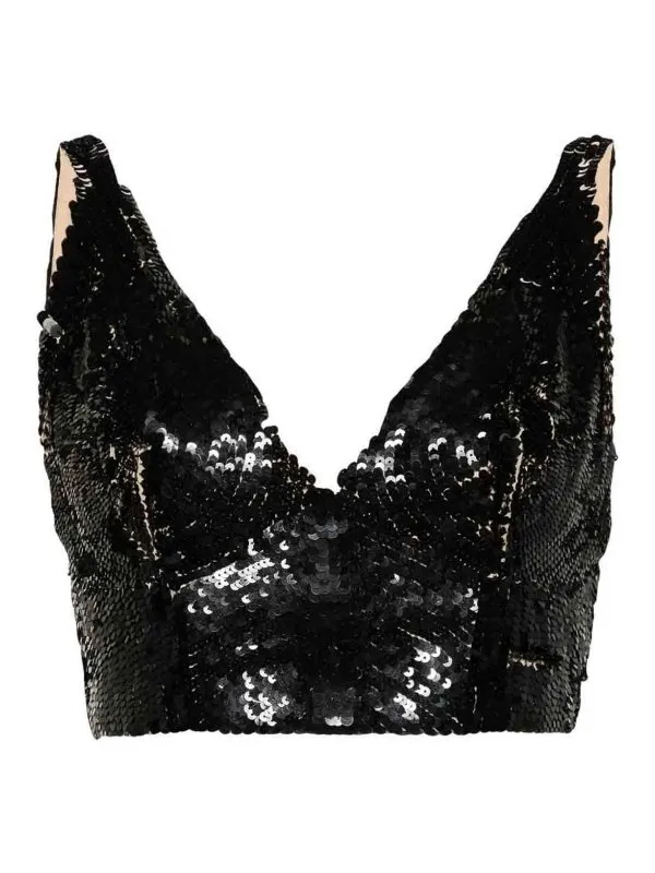 P.A.R.O.S.H. Top - Noir - Noir - Femme | D311615GRAND813