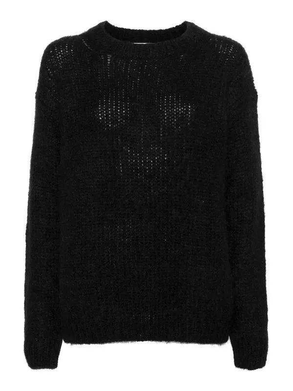 P.A.R.O.S.H. Pull Col Rond - Noir - Noir - Femme | D510402LULA013