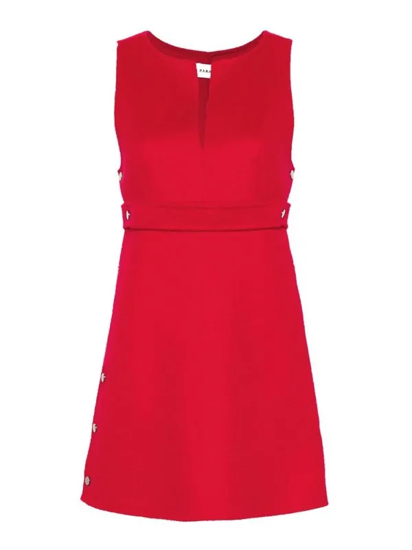 P.A.R.O.S.H. Robe Courte - Rouge - Rouge - Femme | D721987LEAK24009