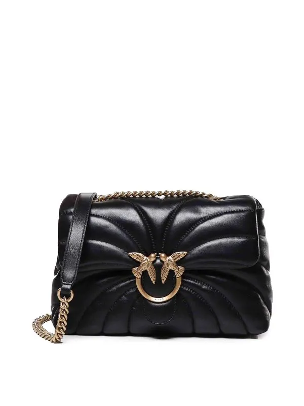 Pinko Sac Porté Épaule - Or - Noir - Femme | 100038A1EXZ99Q