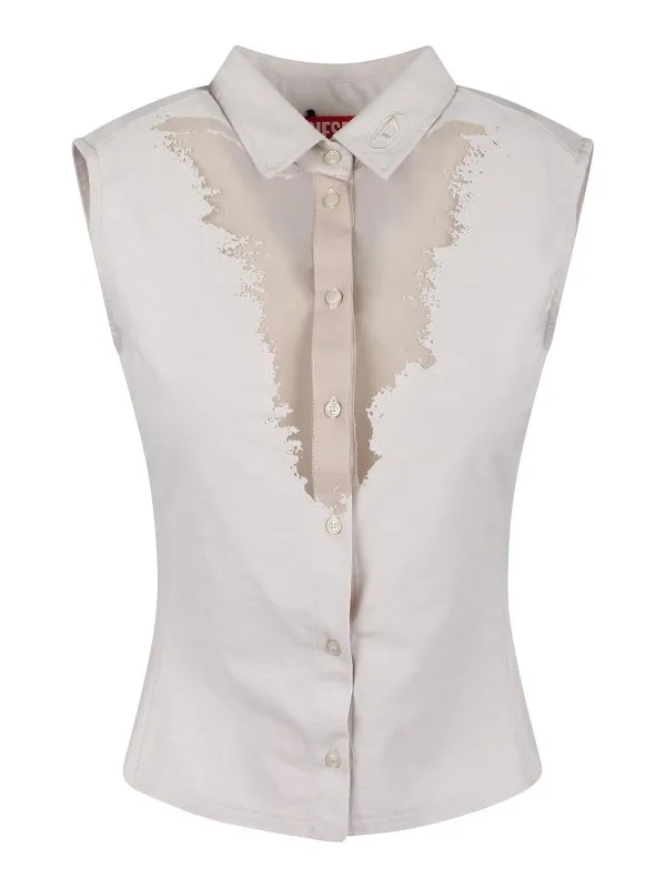 Diesel Chemise - Blanc - Blanc - Femme | A170690SHAY100