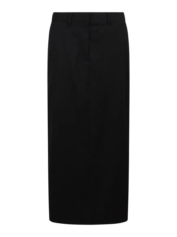 Helmut Lang Jupe Midi - Noir - Noir - Femme | O06HW303001