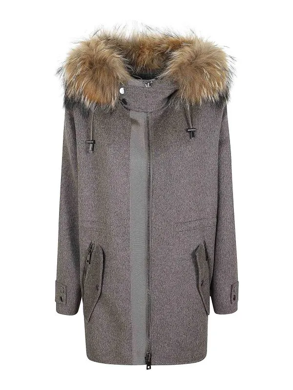 P.A.R.O.S.H. Parka - Marron - Marron - Femme | D431653P008