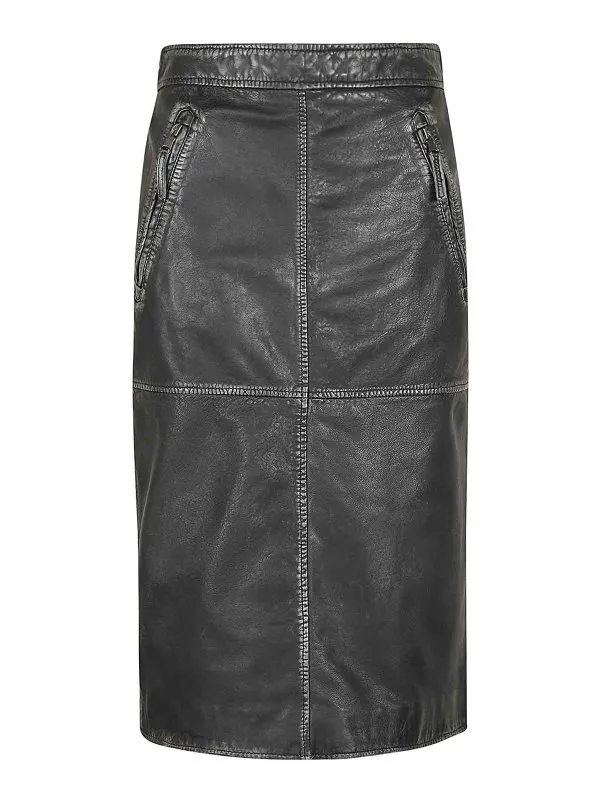 P.A.R.O.S.H. Jupe Midi - Noir - Noir - Femme | D620693813