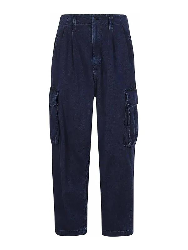 Yohji Yamamoto Short - Délavé - Délavé - Femme | YOP022061