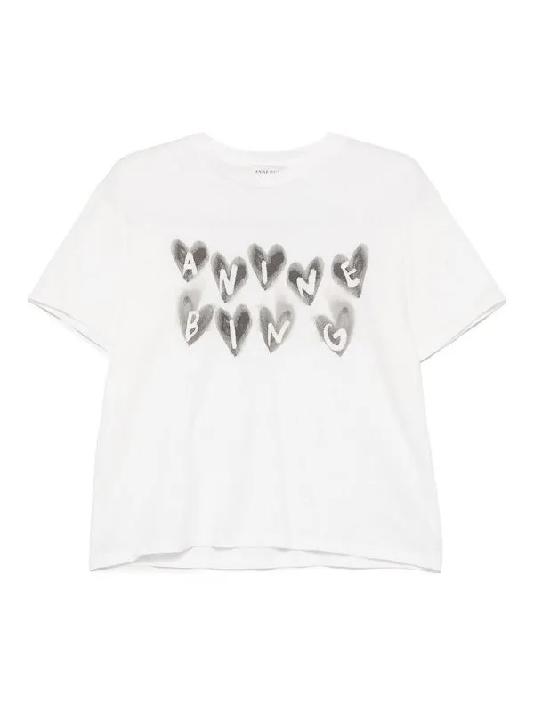 Anine Bing T-Shirt - Blanc - Blanc - Femme | A0810465IVY1