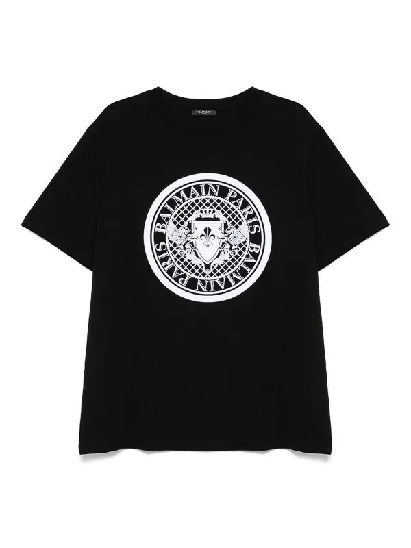 Balmain T-Shirt - Noir - Noir - Homme | EH1EG010BB17EAB