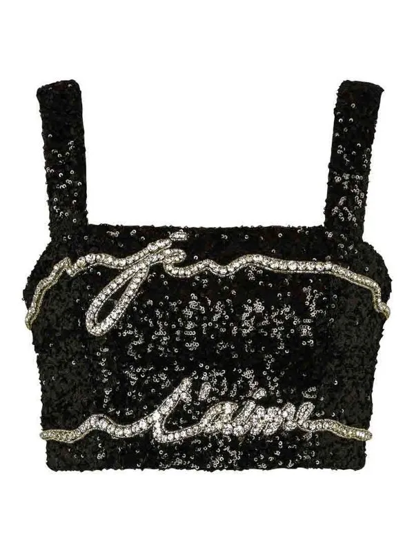 Balmain Top - Noir - Noir - Femme | EF1AA385PC70EAW | thebs.com