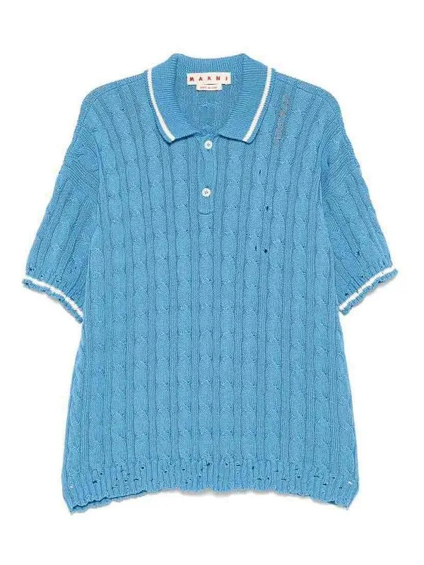 Marni Pull Col Rond - Bleu - Bleu - Homme | UFC656POMG0071EQ00B52