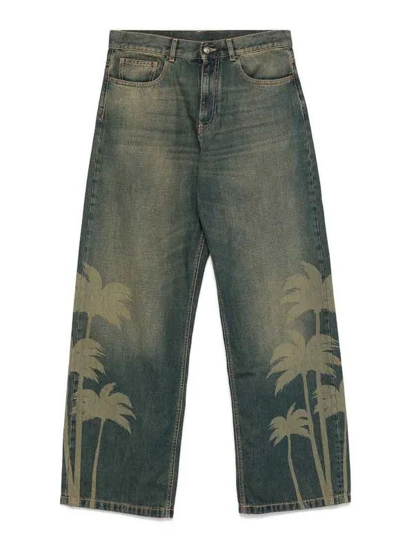 Palm Angels Jean Bootcut - Rose Clair | PMYA049S25DEN0016009