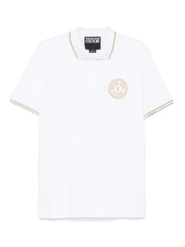 Versace Jeans Couture Pull Col Rond - Blanc | 78GAGT00CJ01TG03