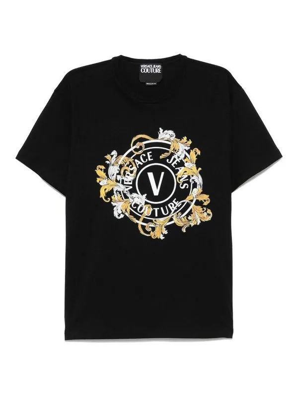 Versace Jeans Couture T-Shirt - Noir - Noir | 78GAHC01CJ01CG89