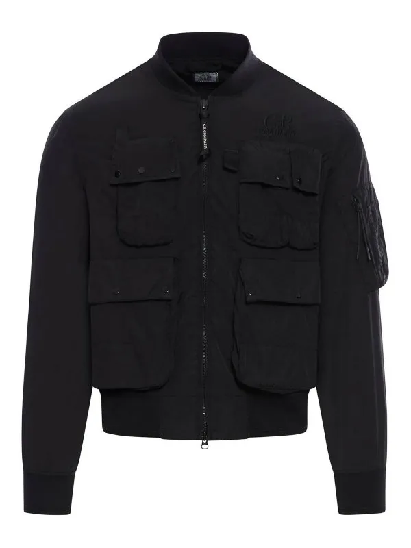 C.P. Company Bomber - Noir - Noir - Homme | 18CMOW010A005904G999