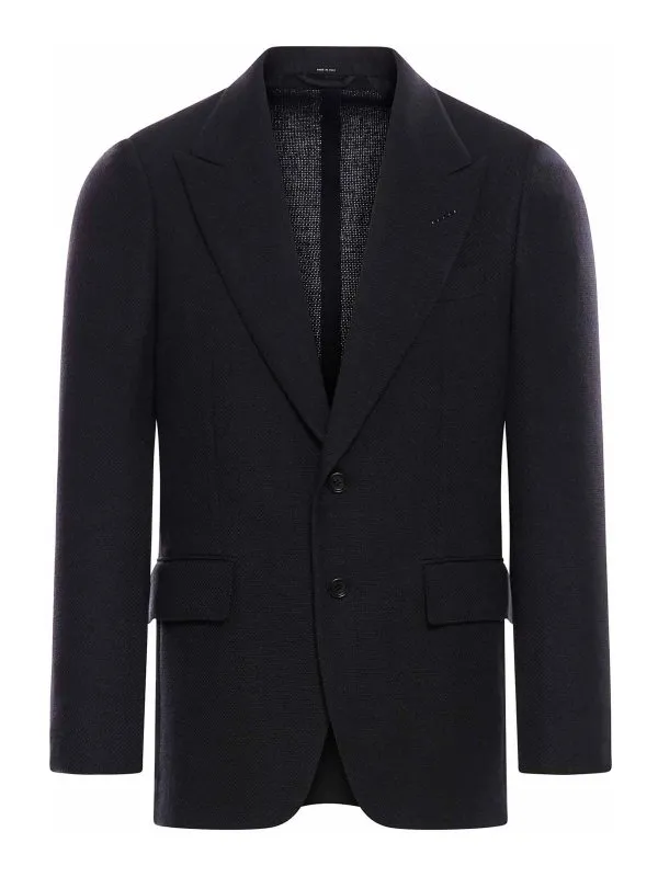 Tom Ford Veste Casual - Noir - Noir - Homme | JDSG02WMS31LB999