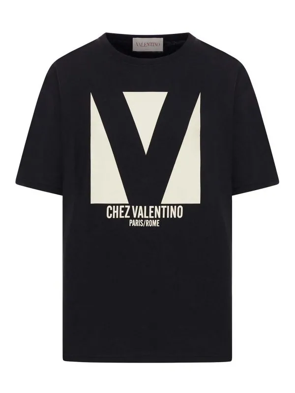 Valentino Garavani T-Shirt - Noir - Noir - Femme | 6B3MG24H95W0NO