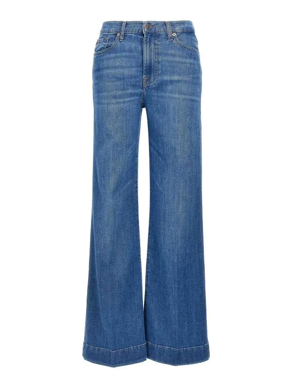7 For All Mankind Jean Bootcut - Bleu - Bleu | 7U638R51U7NVA