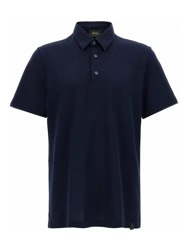 Brioni Polo - Bleu - Bleu - Homme | UJSZ0LPA6274100 | thebs.com