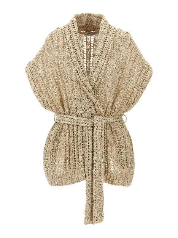 Brunello Cucinelli Cardigan - Beige - Beige | MEA393106CBU80