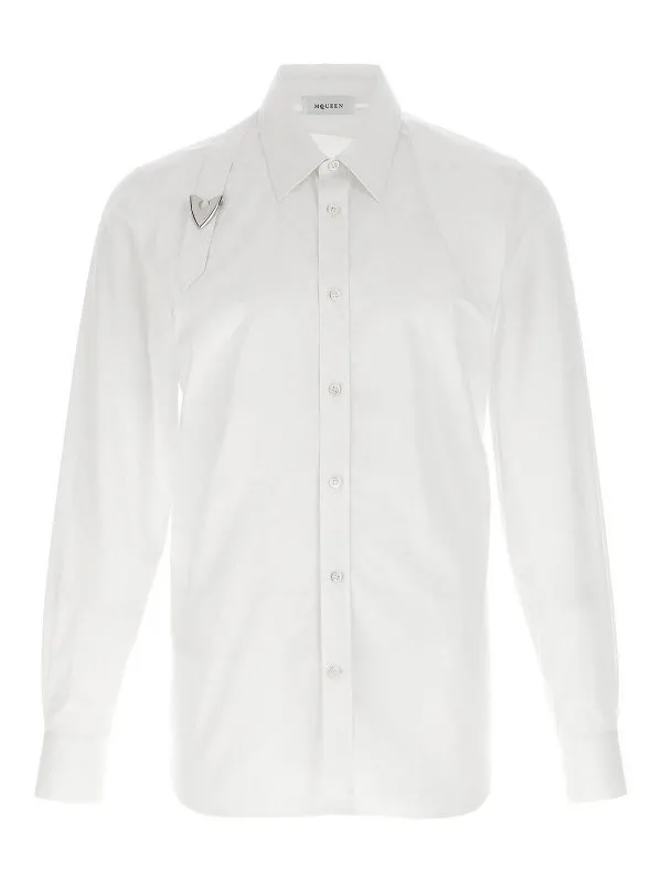 Alexander Mcqueen Chemise - Blanc - Blanc - Homme | 814641QNAAX9000