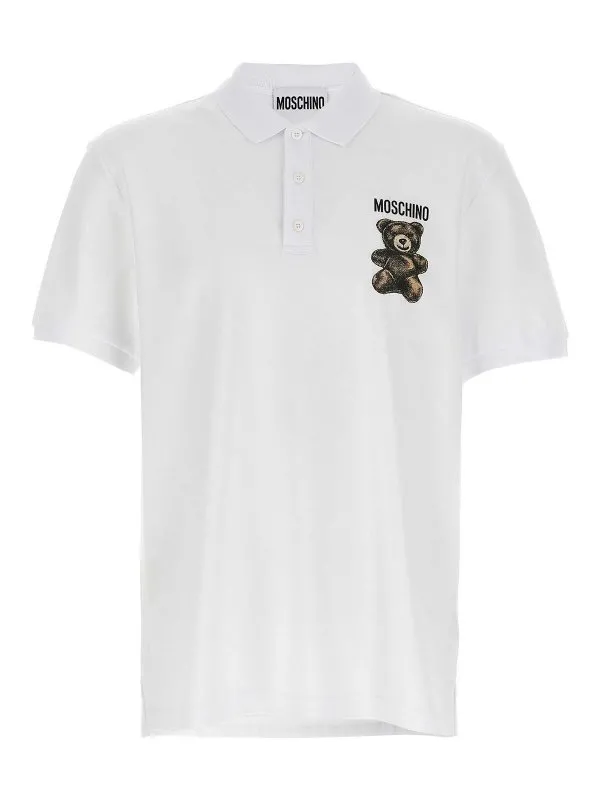 Moschino Polo - Blanc - Blanc - Homme | 160102421001 | thebs.com
