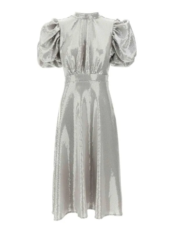 Rotate Birger Christensen Maxi Robe - Gris - Gris | 113871039039