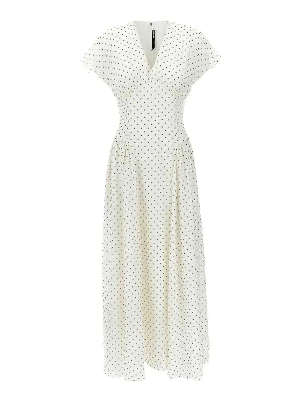 Rotate Birger Christensen Maxi Robe - Blanc - Blanc | 114227857857
