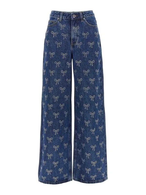 Self Portrait Jean Bootcut - Bleu - Bleu - Femme | RS25812PBLBLUE