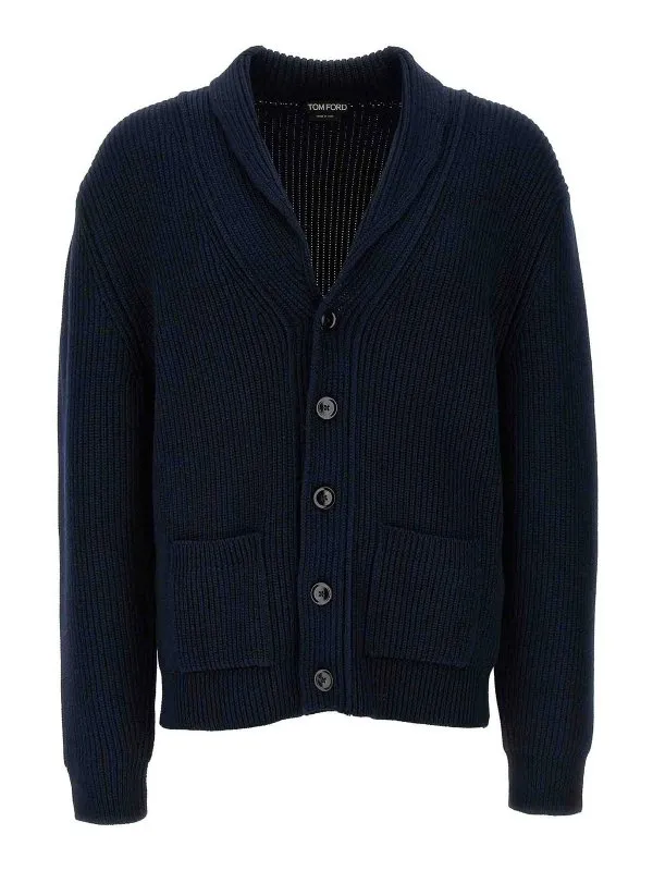 Tom Ford Cardigan - Bleu - Bleu - Homme | KLL004YMS107S25HB900