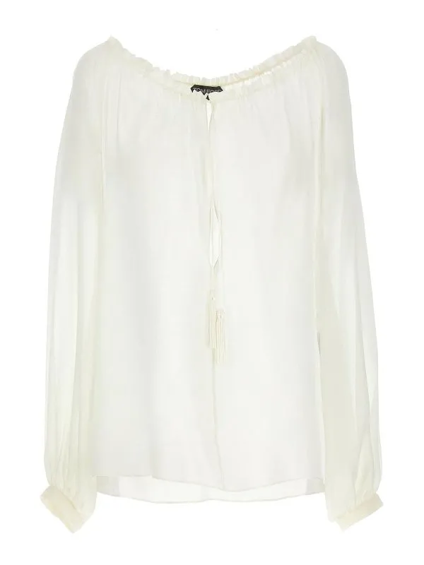 Tom Ford Blouse - Blanc - Blanc - Femme | TS2091FAX852AW020