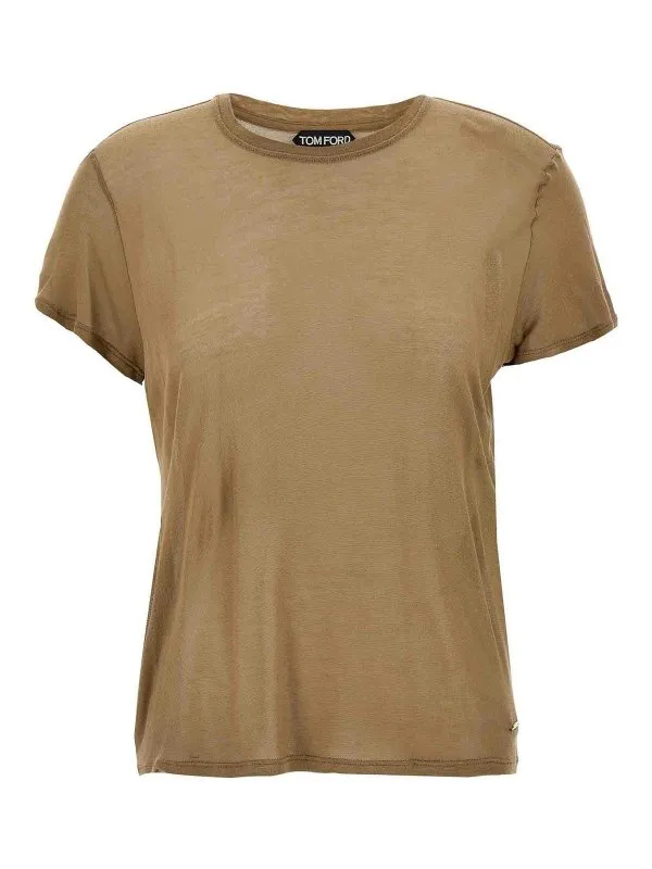 Tom Ford T-Shirt - Marron - Marron - Femme | TSJ567JEX139JB172