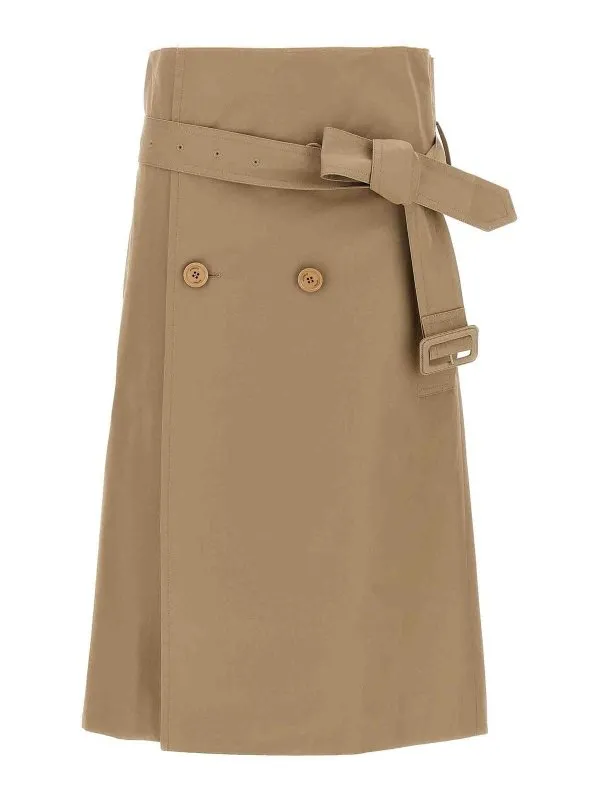 Vetements Jupe Midi - Beige - Beige - Femme | WA66SK400SBEIGE