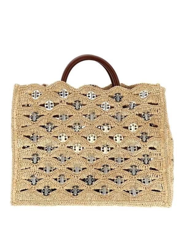 Rabanne Sac Cabas - Beige - Beige - Femme | 25PSS0501NAT045M227