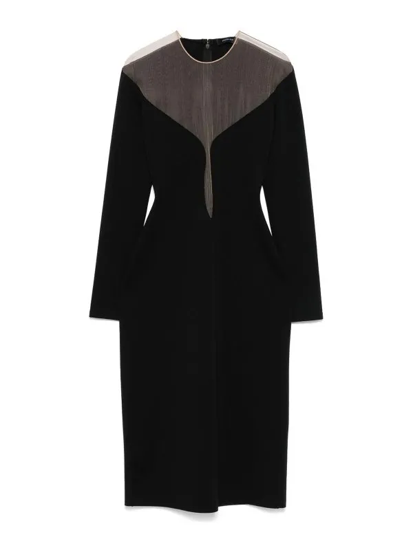 Mugler Maxi Robe - Noir - Noir - Femme | 25P3RO172885919991
