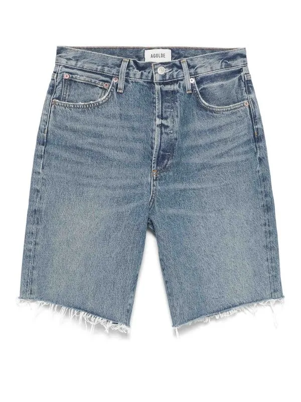 Agolde Short - Blanc - Denim - Femme | A223B1206RNU | thebs.com