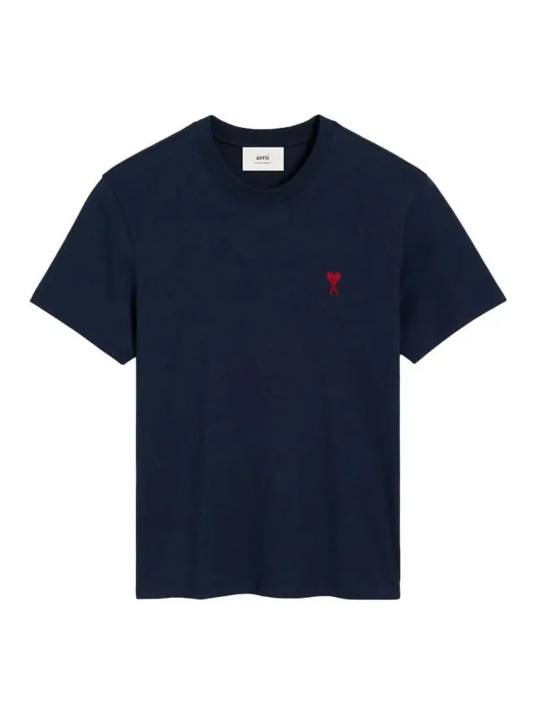Ami Paris T-Shirt - Bleu Foncé - Bleu Foncé | BFUTS035724430