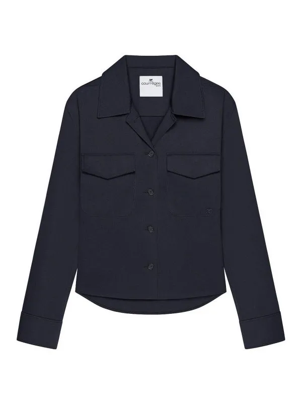 Courreges Chemise - Bleu Foncé - Bleu Foncé | 125CCH074PL01787075