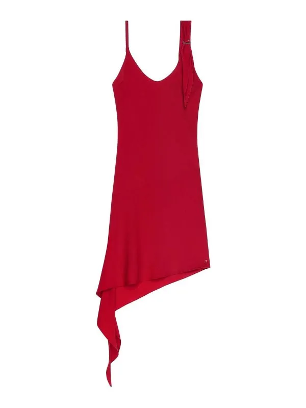 Courreges Robe Au Genou - Rouge - Rouge | 125CRO538PL01474015
