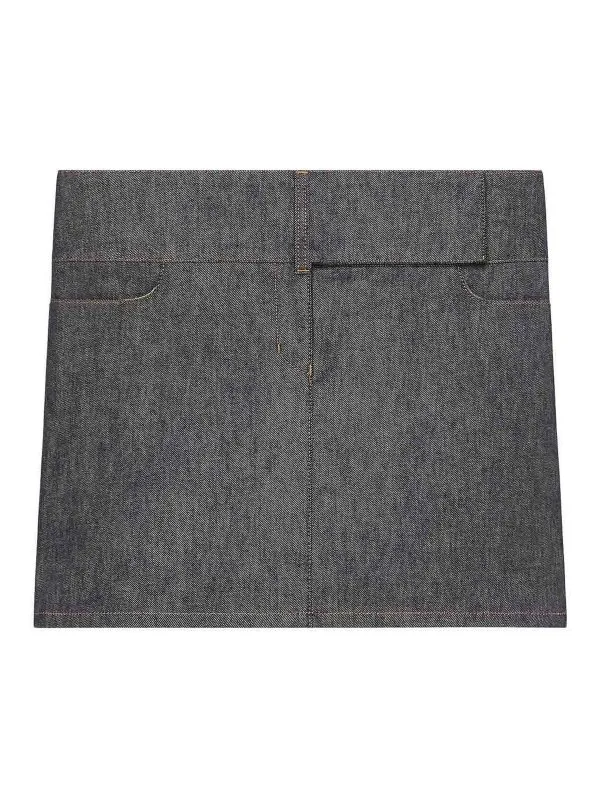 Courreges Mini Jupe - Gris - Gris - Femme | 125DJU218DE00359011