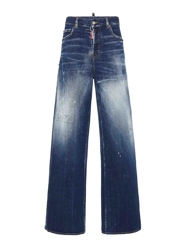Dsquared2 Jean Bootcut - Bleu Foncé - Femme | S72LB0826S30664470