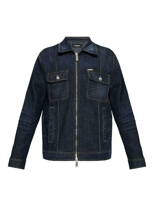 Dsquared2 Veste En Jean - Bleu Foncé - Homme | S74AM1551S30664470