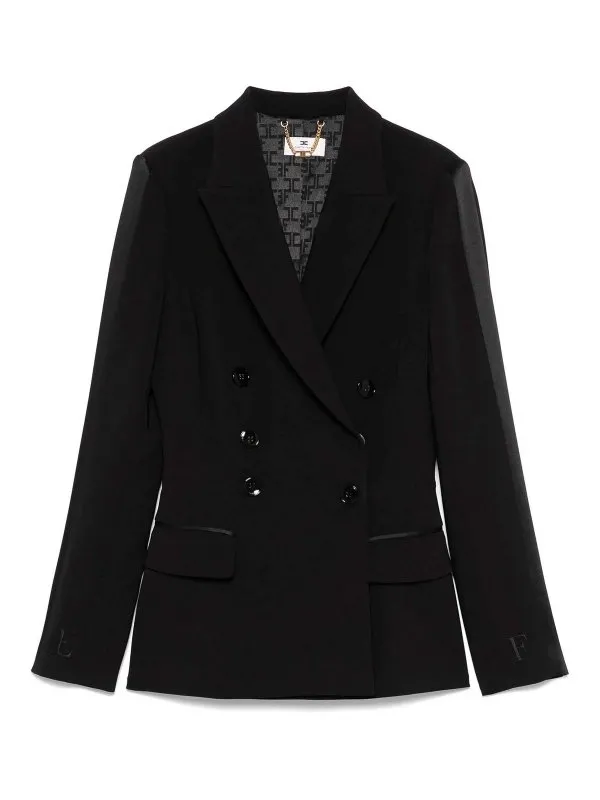 Elisabetta Franchi Blazer - Noir - Noir - Femme | GI14351E2110