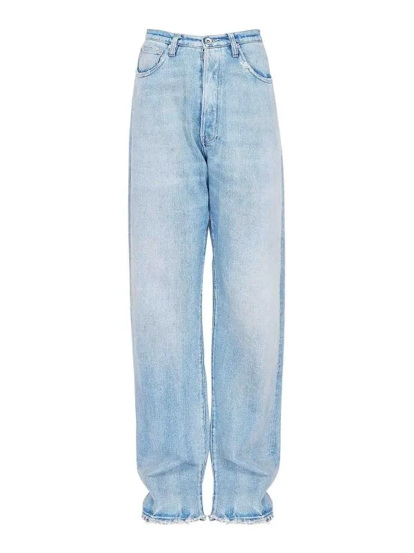 Maison Margiela Jean Droit - Bleu - Bleu | S50LA0238S30383961