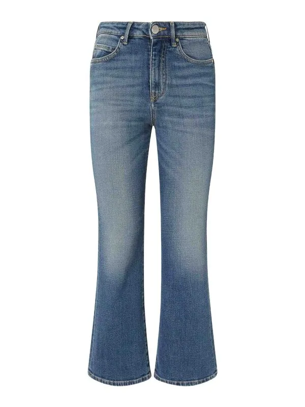 Pinko Jean Évasé - Foncé Délavé - Femme | 103860A2DPPJD