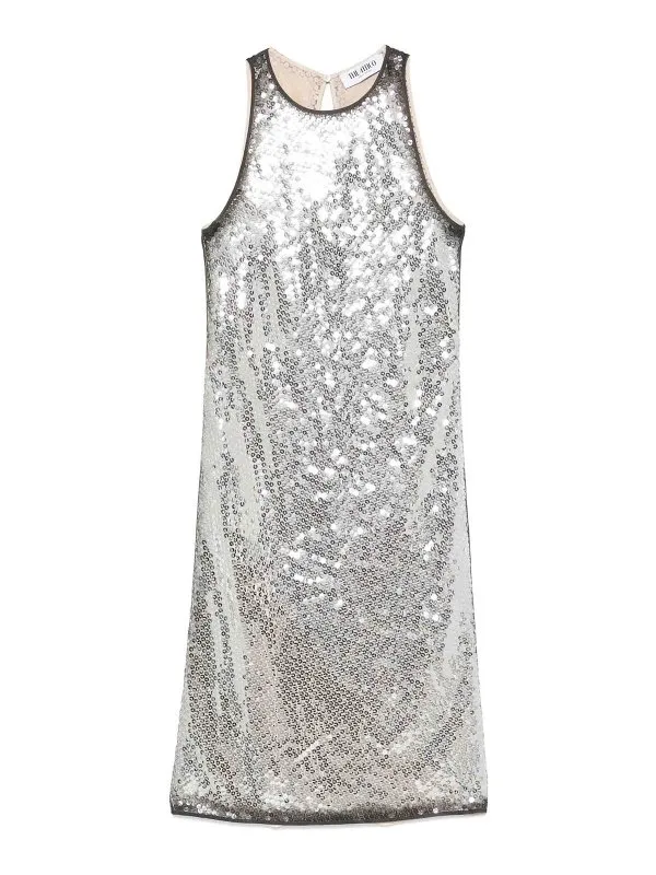The Attico Robe Courte - Argent - Argenté - Femme | 250WCA00389002