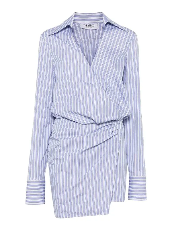 The Attico Robe Courte - Bleu - Bleu - Femme | 250WCA00394870